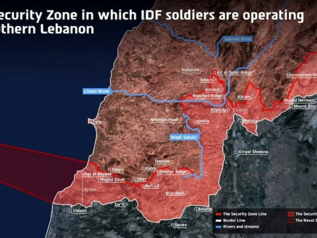 Israel issues new Lebanon occupation map, in talks with US over deployment