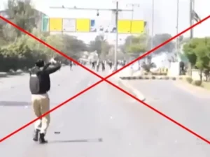 Viral video does not show firing on protesters in AJK’s Rawalakot; it’s from protest outside US Consulate Karachi