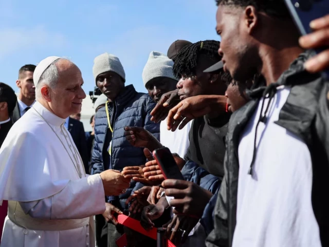 Pope Leo warns Europe’s migrant traffickers to repent or face hell