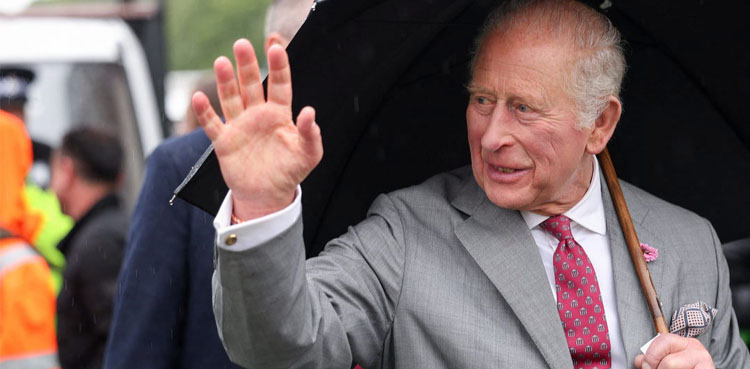 King Charles gets emotional surprise in Jedburgh