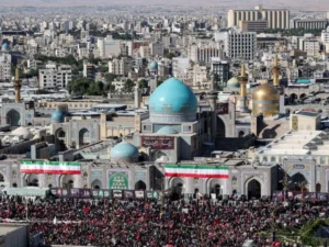 Iran says it hits US military targets in Gulf, buries slain leader Khamenei