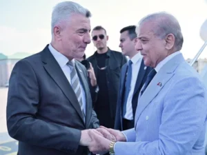 PM Shehbaz arrives in Turkiye after attending Khamenei’s funeral in Iran