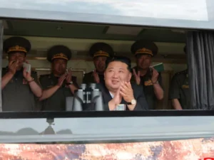 North Korea’s Kim observed naval destroyer cruise missile launch, weapons tests, state media says